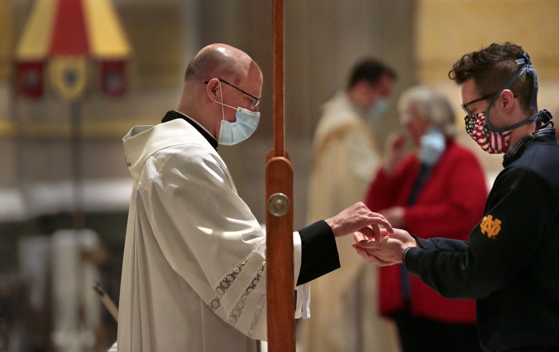 Parishioners return to Mass